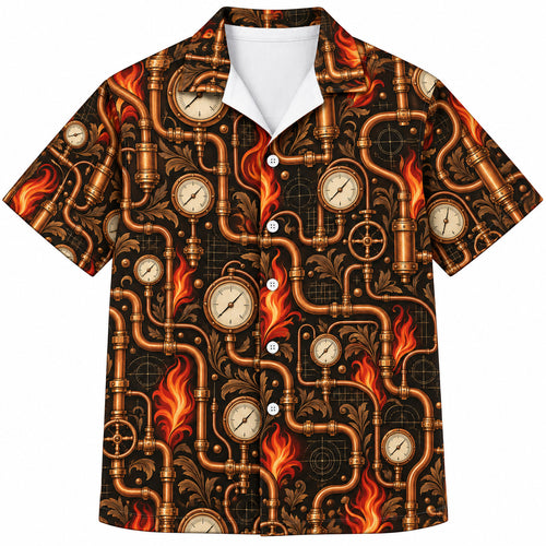 Copper Flame Dialworks Hawaiihemd