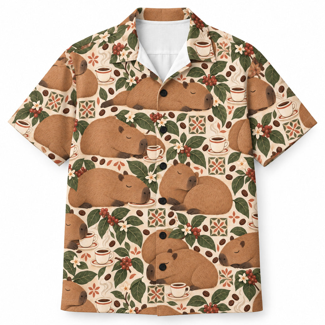 Espresso Dutje Capibara's Hawaïshirt