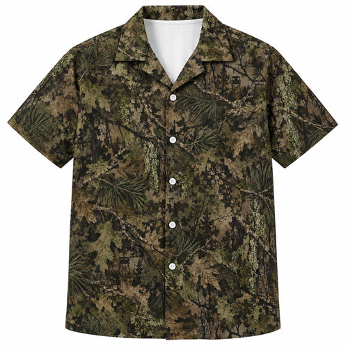 Hidden Stand Woodland Cipher Hawaiihemd