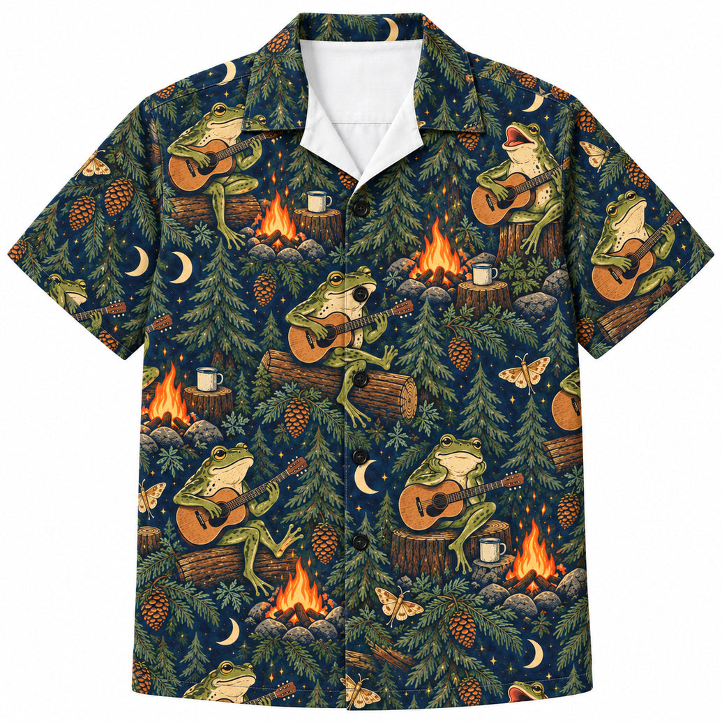 Pinefire Frog Folk Session Hawaïshirt