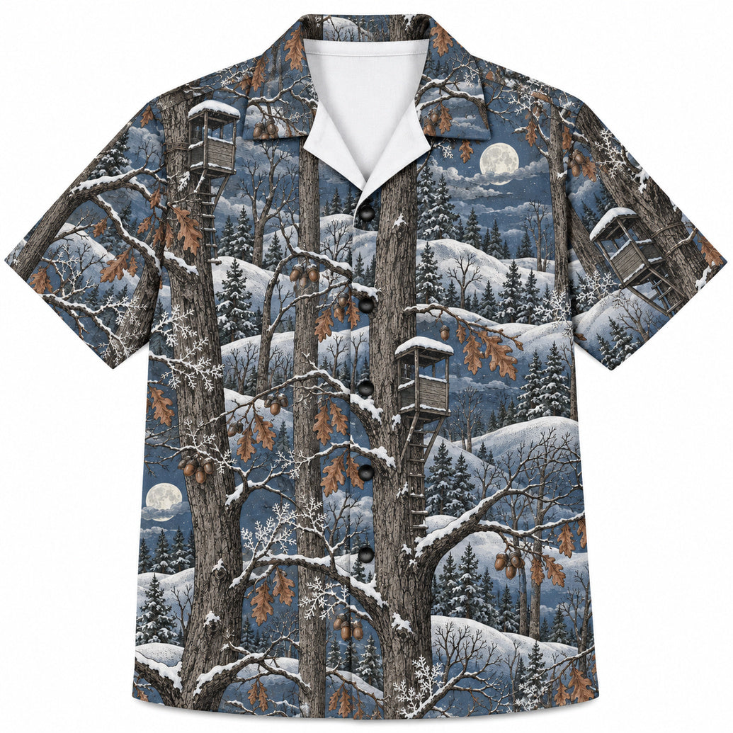 Frosted Oak Standscape Hawaiian Shirt