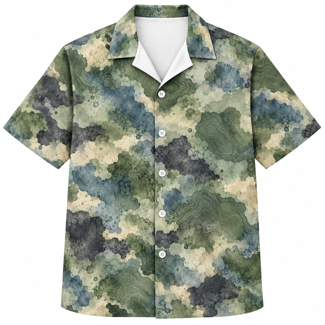 Misted Terrain Camo Hawaiihemd