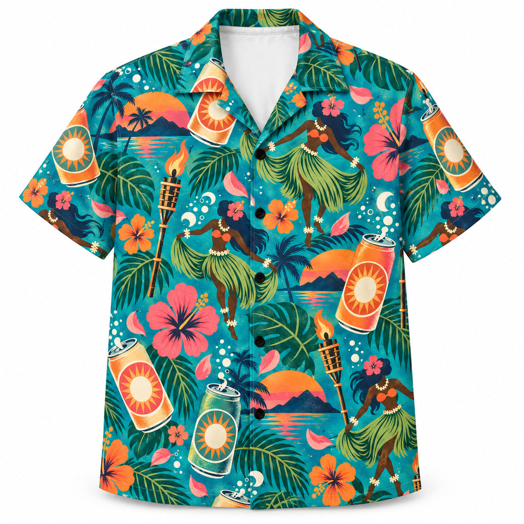 Tiki Tin Luau Rhythm Hawaiihemd