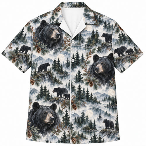 Pinewater Black Bear Wash Hawaiian Shirt