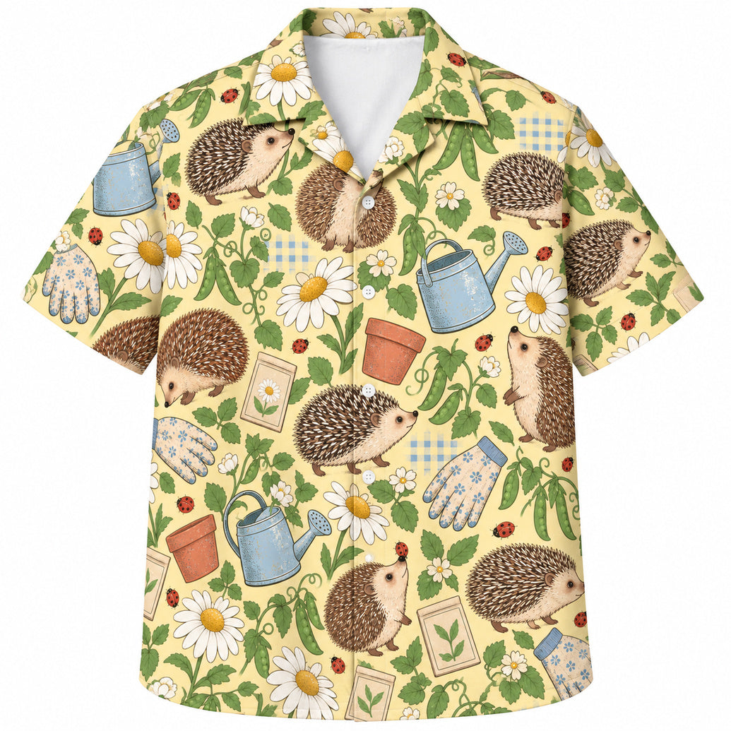 Daisy Patch Igel-Picknick Hawaiihemd