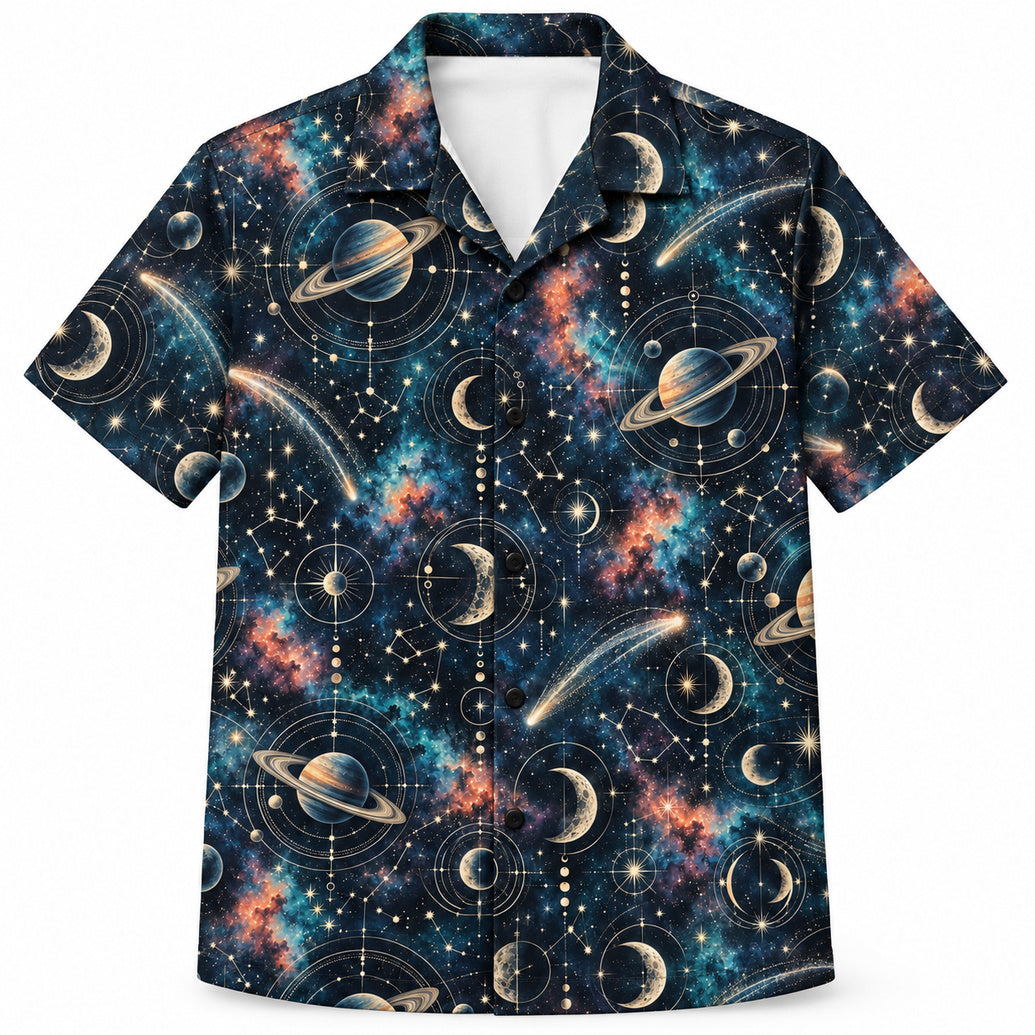 Celestial Reticle Atlas Hawaiian Shirt