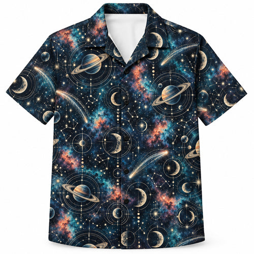 Celestial Reticle Atlas Hawaiian Shirt