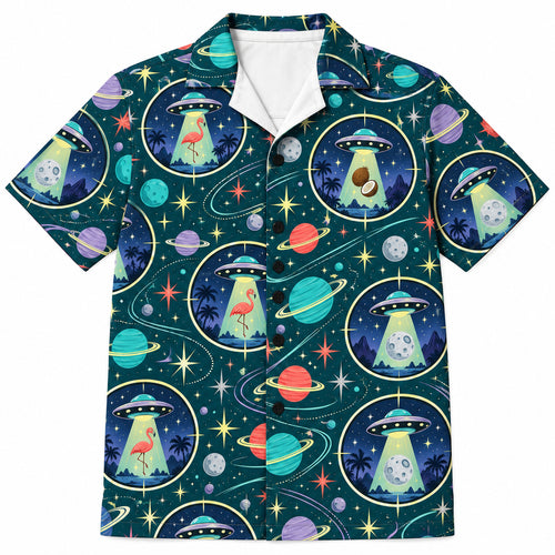 Cosmic Scope Saucer Safari Hawaiian Shirt