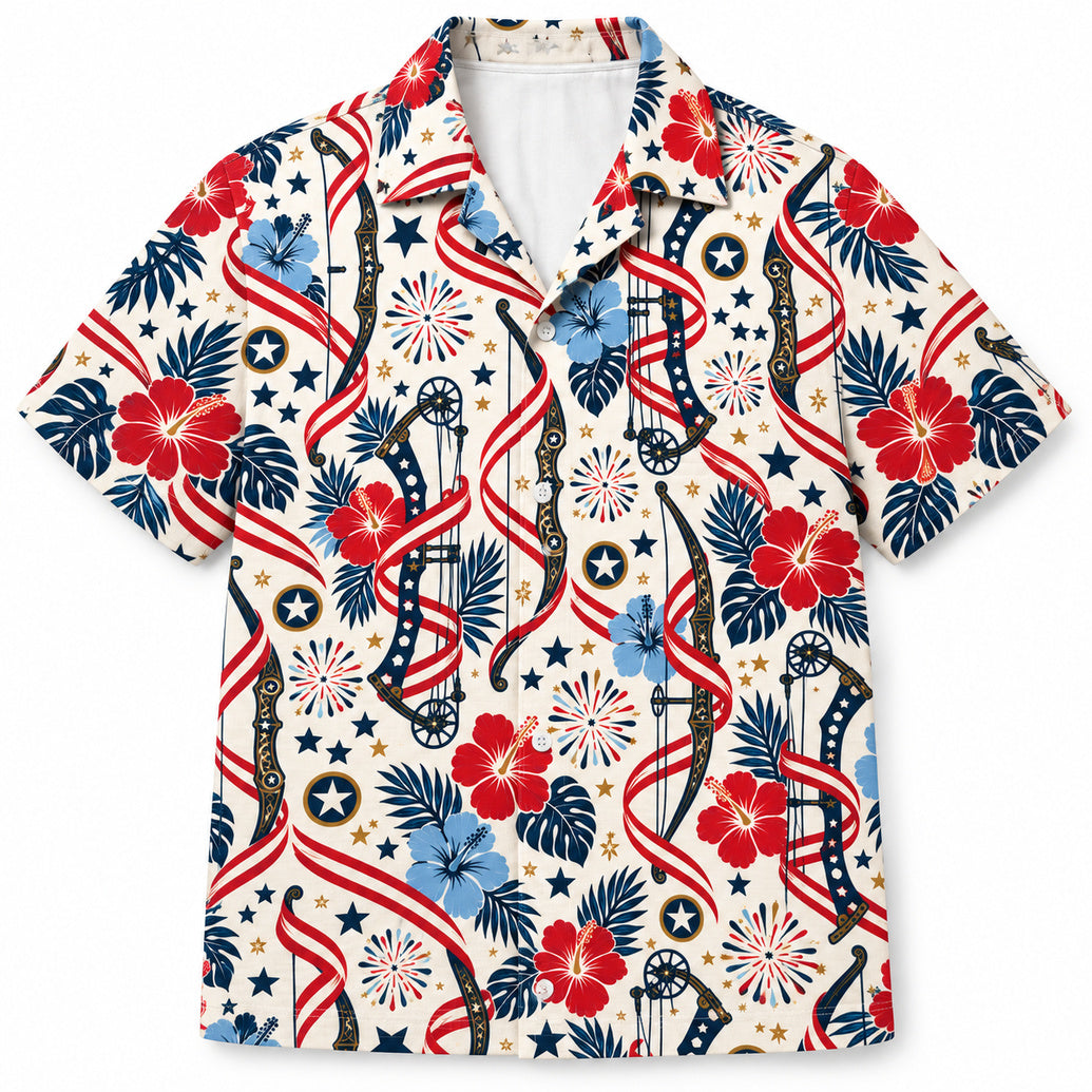Liberty Bow Ribbon Parade Hawaiian Shirt