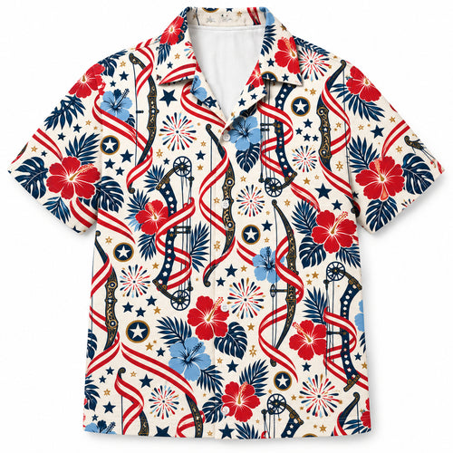 Liberty Bow Ribbon Parade Hawaiian Shirt