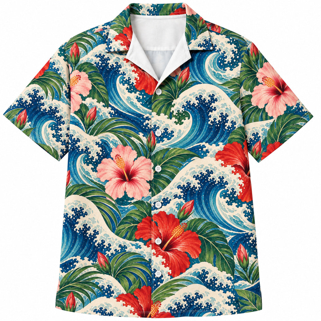 Hibiscus Breaker Bloom Hawaii-overhemd