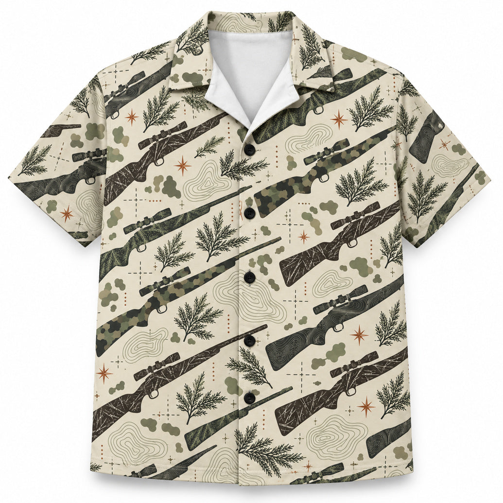 Contour Camo Rifle Canopy Hawaiian Shirt