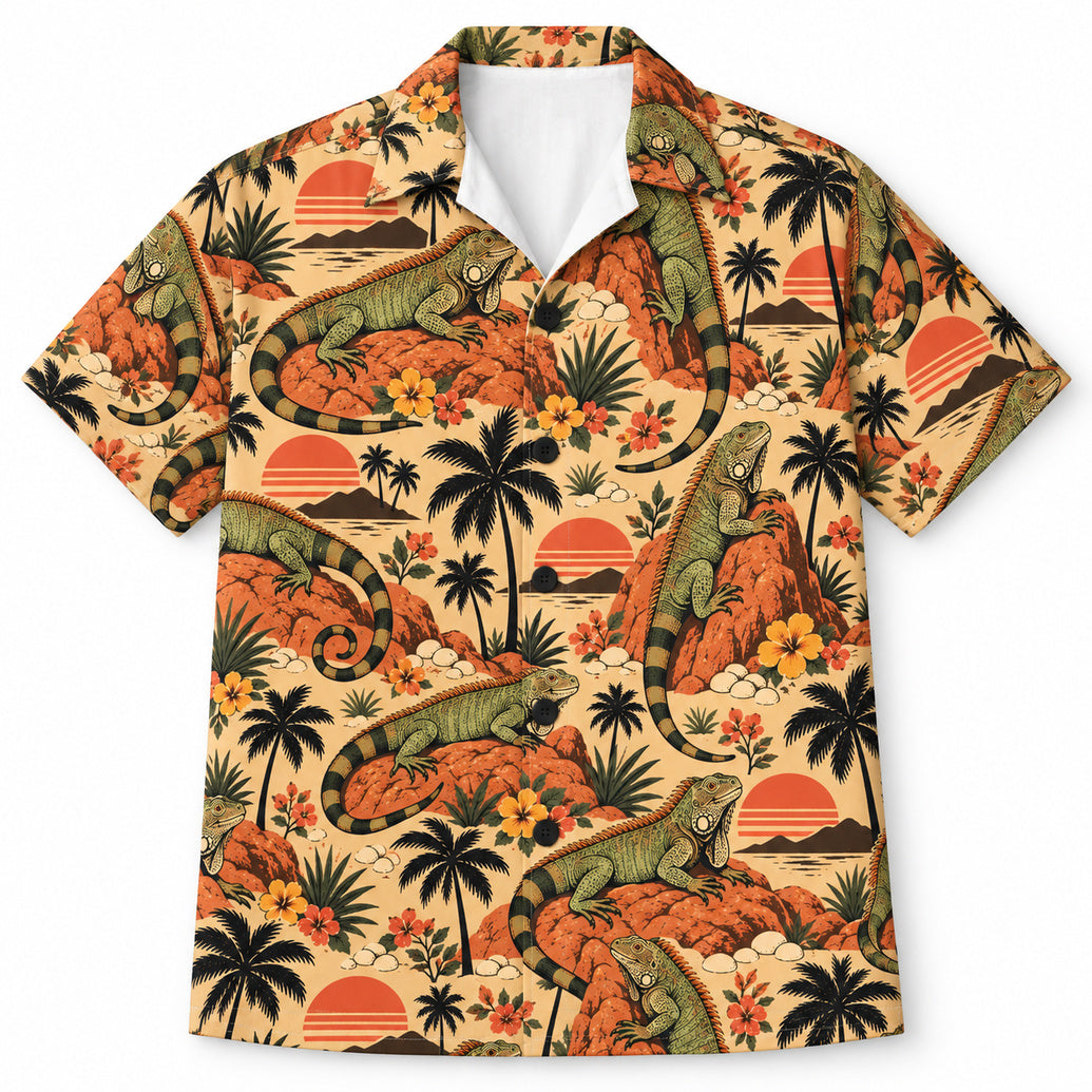 Sunset Rock Iguana Parade Hawaiihemd