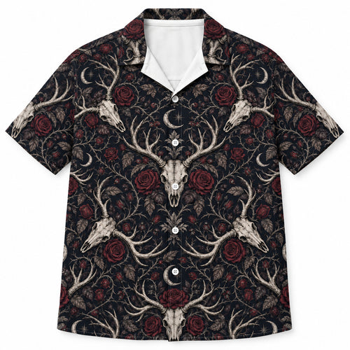 Midnight Antler Reliquary Hawaiihemd