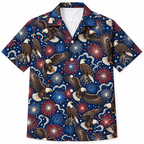 Firework Sentinel Eagle Hawaiihemd