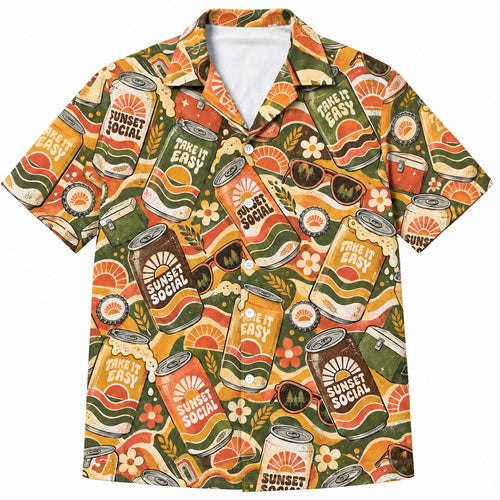 Sunset Six-Pack Revival Hawaiian Shirt