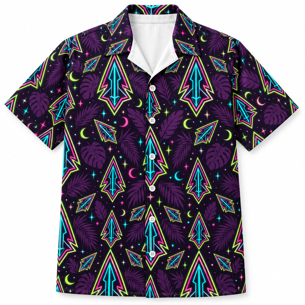 Neon Broadhead Night Garden Hawaïshirt