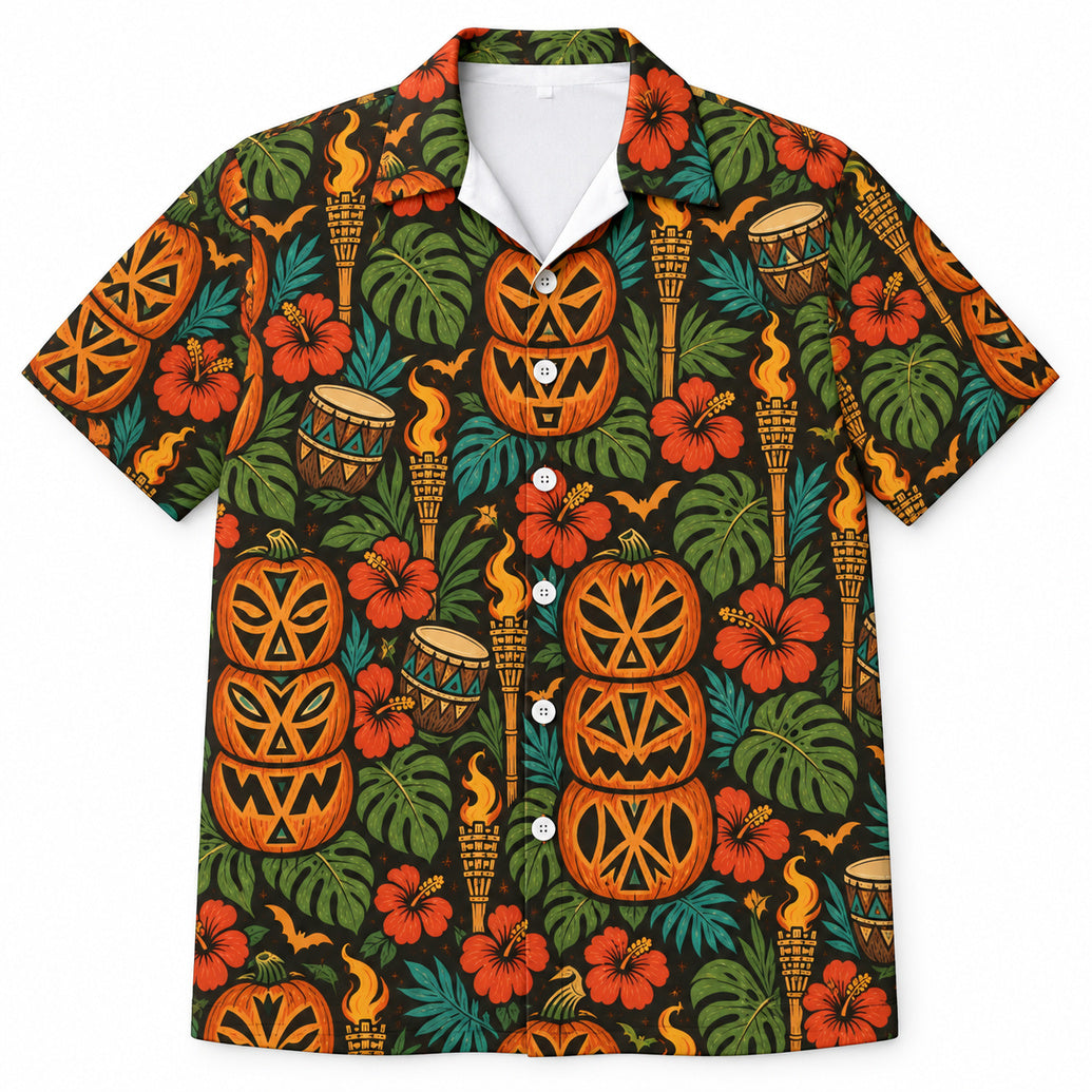 Tiki Lantern Harvest Hawaiihemd