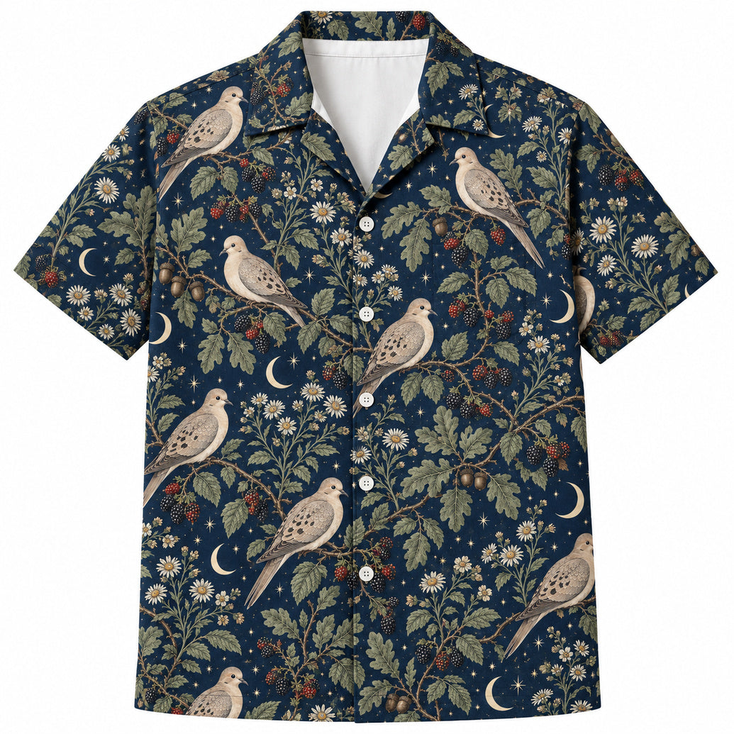 Twilight Dove & Wildflower Toile Hawaïshirt