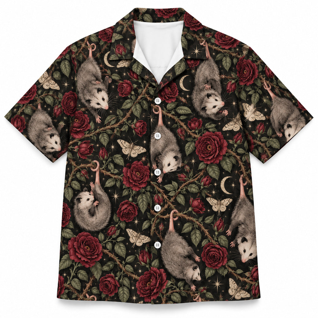 Rosevine Night Possums Hawaiihemd