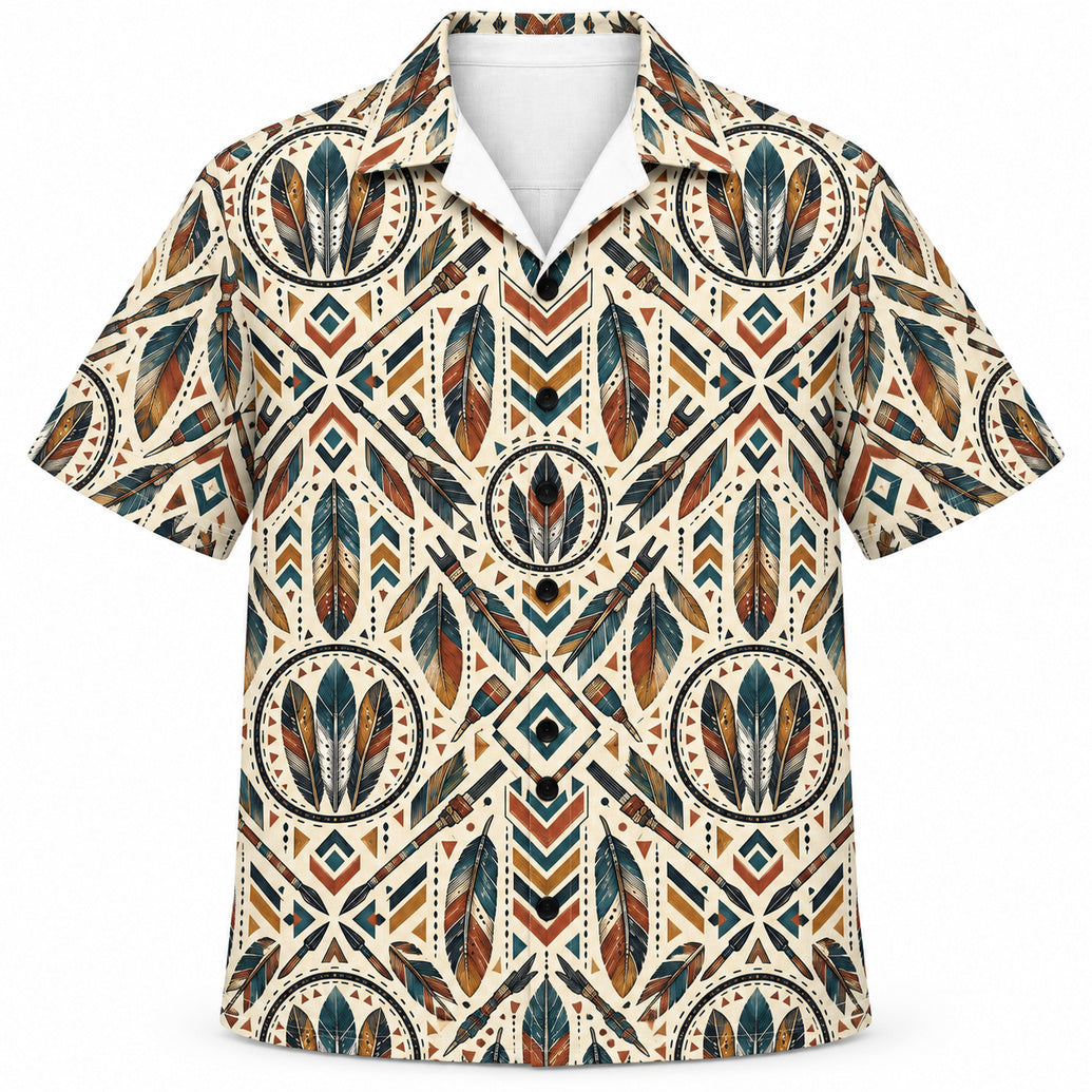 Fletching Folklore Mosaic Hawaiian Shirt