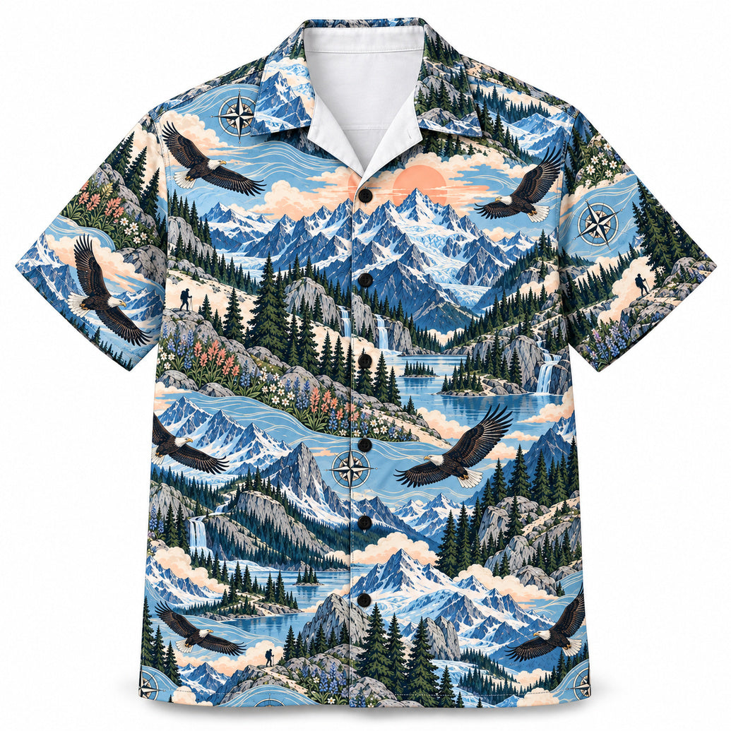 Eagleway Mountain Almanac Hawaiian Shirt