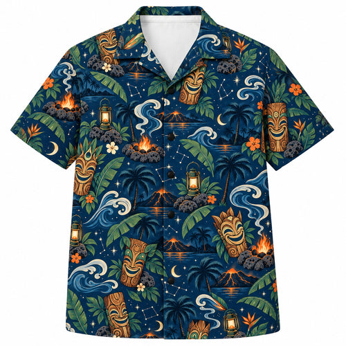 Tiki Ember Campout Hawaiian Shirt