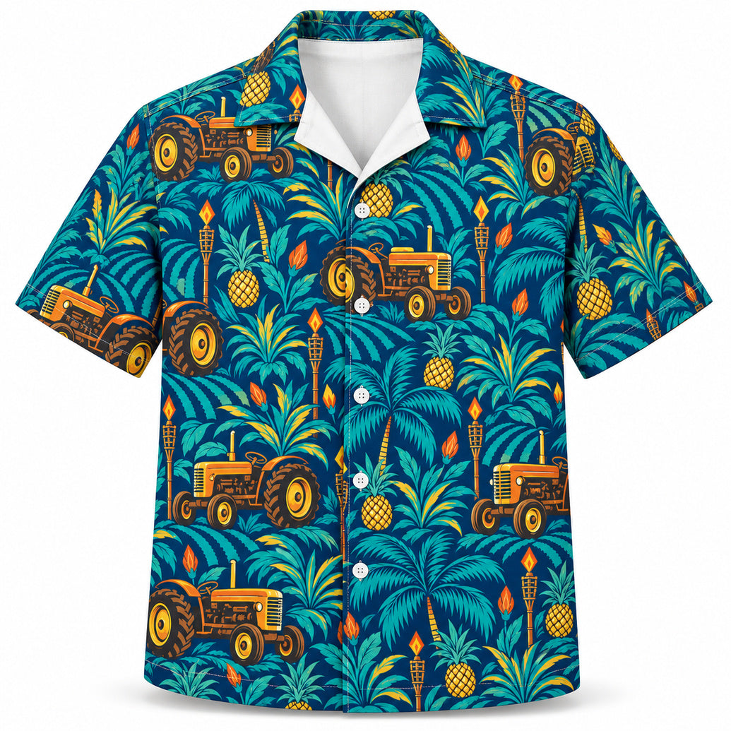 Tiki Tractor Moonrun Hawaiihemd