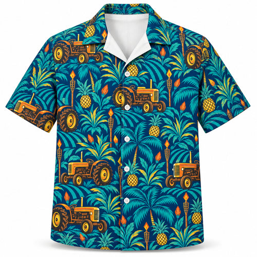 Tiki Tractor Moonrun Hawaiihemd