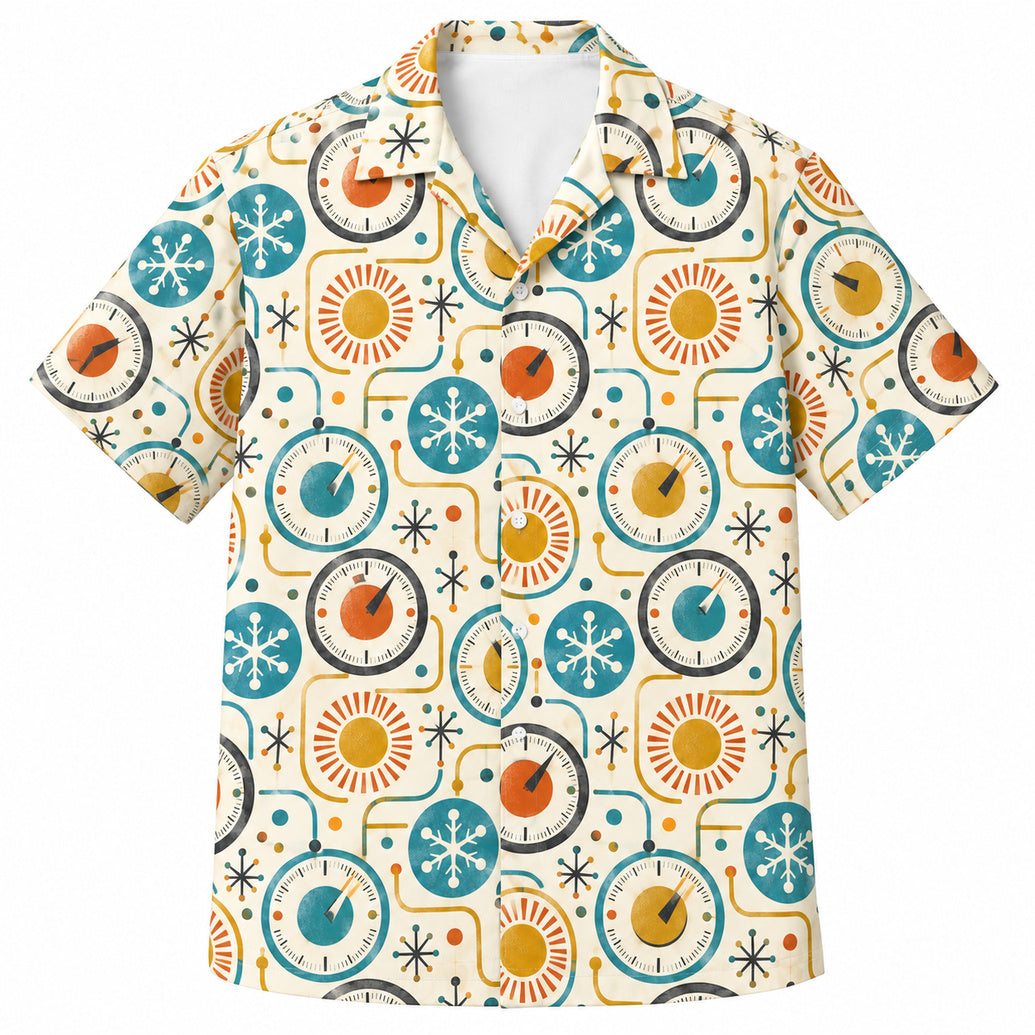 Sun Snow Thermostat Social Hawaiianhemd
