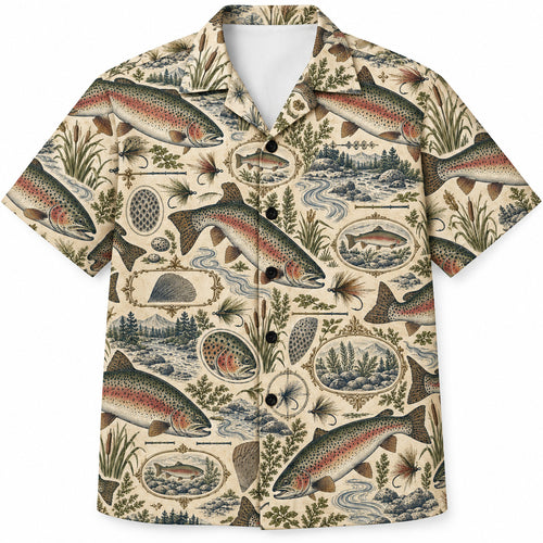 Heritage Stream Field Notes Hawaiian Shirt