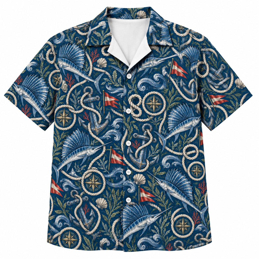 Sailfish Ropework Regatta Hawaiian Shirt