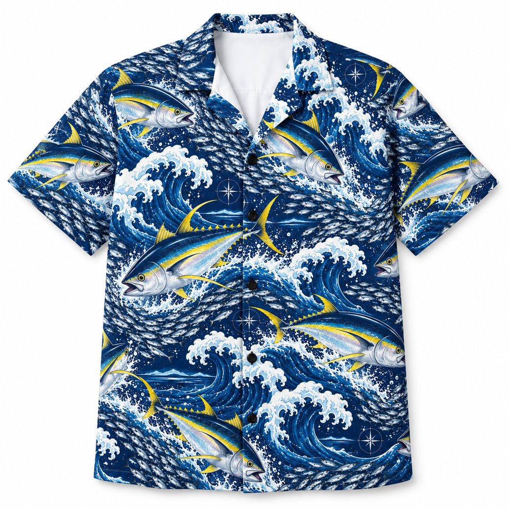 Yellowfin Breakwater Run Hawaiian Shirt