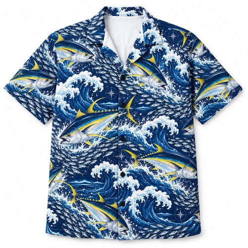Yellowfin Breakwater Run Hawaiian Shirt