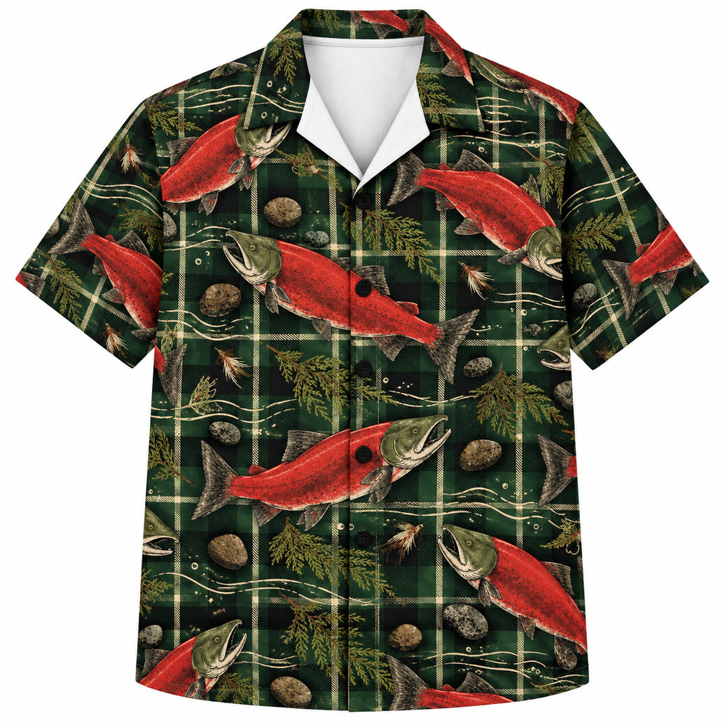 Sockeye Tartan River Run Hawaiian Shirt