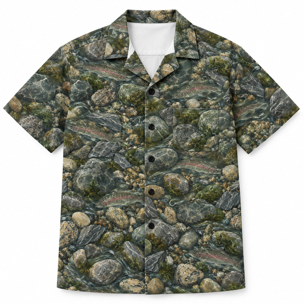 Rainbow Trout Riverstone Recon Hawaiian Shirt