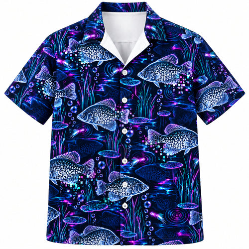 Neon Crappie Circuitwater Hawaiian Shirt