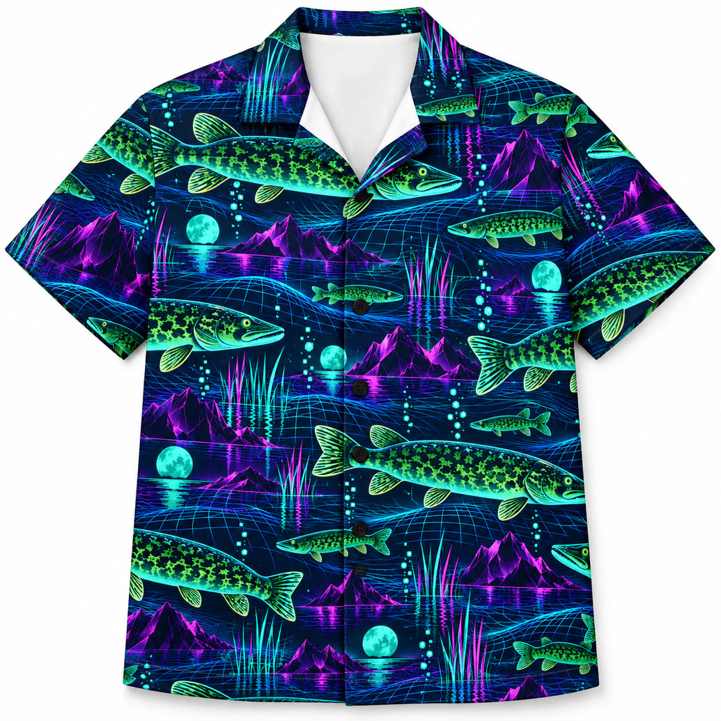 Pike Grid Voltage Hawaiian Shirt