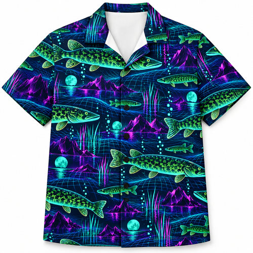 Pike Grid Voltage Hawaiian Shirt