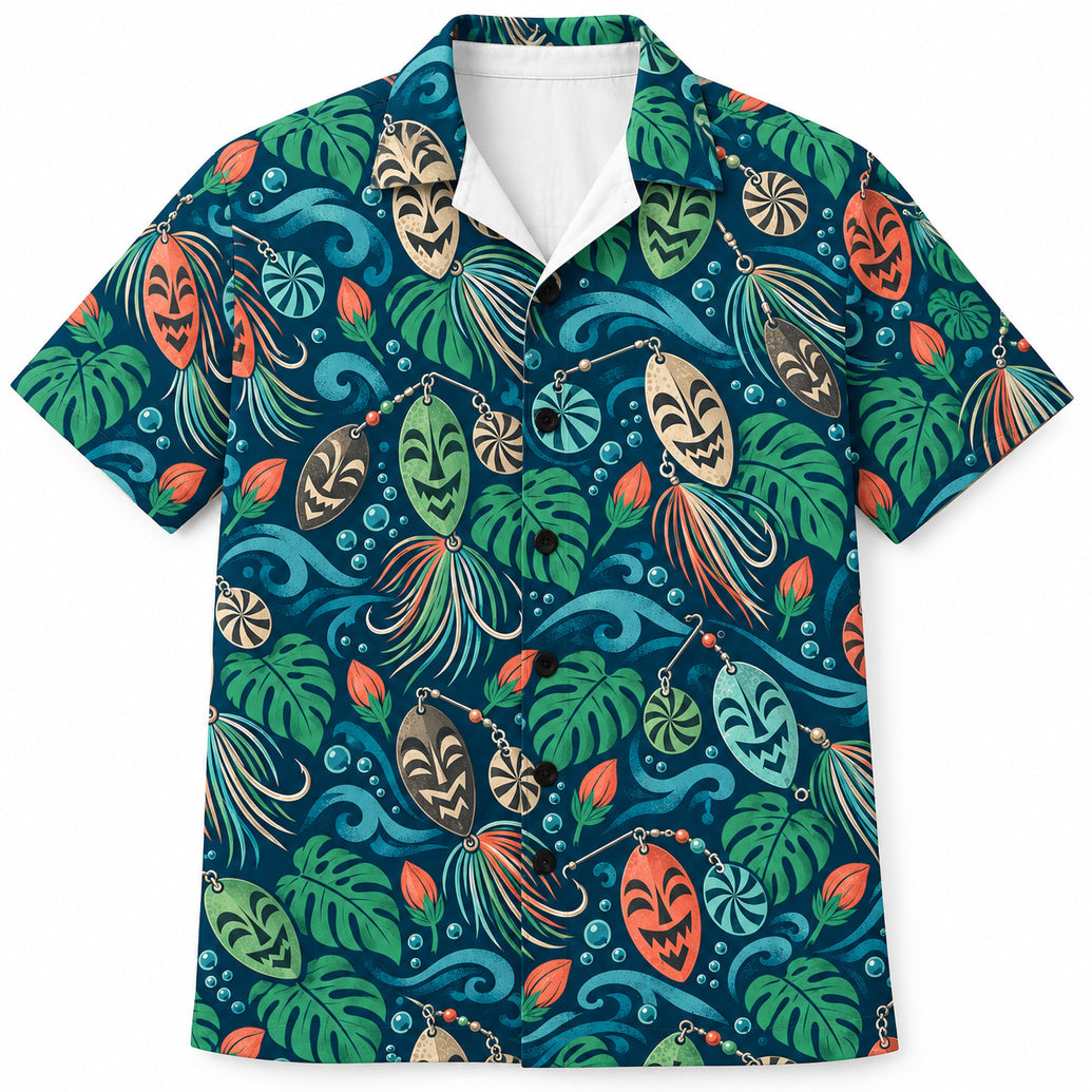 Tiki Blade Lagoon Hawaiian Shirt