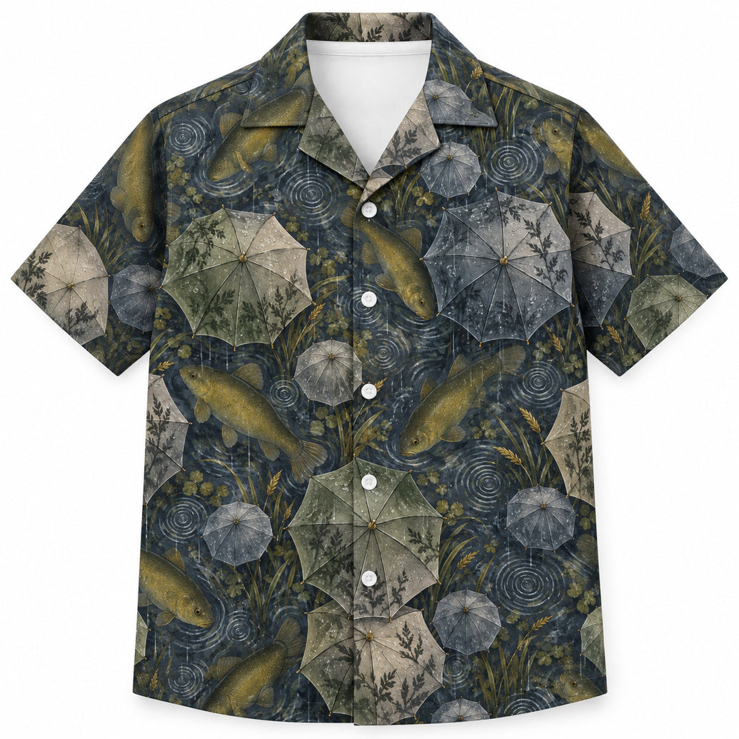 Rain-Window Tench Drift Hawaiian Shirt