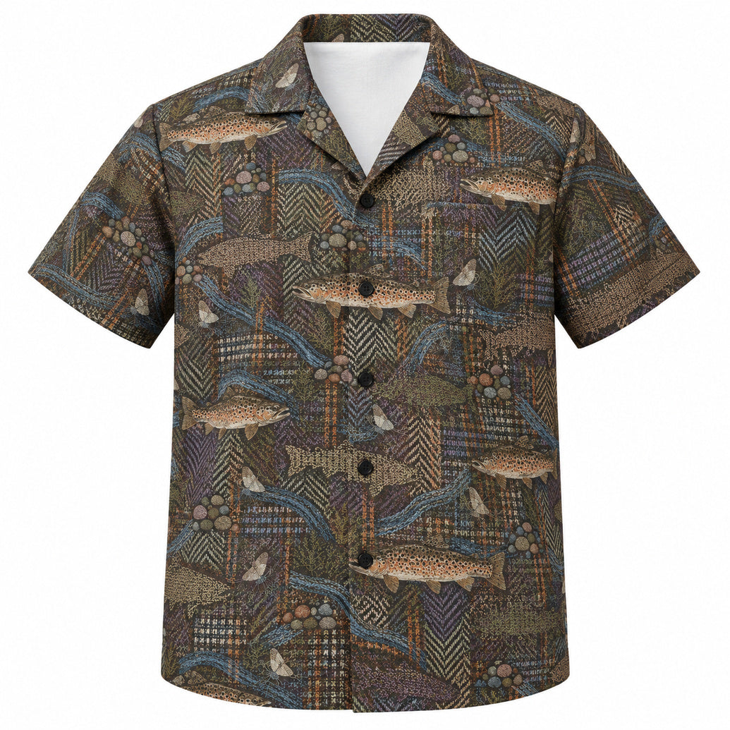 Tweedwater Brown Trout Hawaiian Shirt