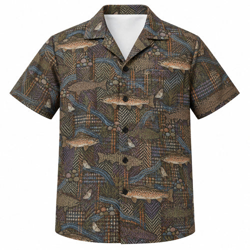 Tweedwater Brown Trout Hawaiian Shirt