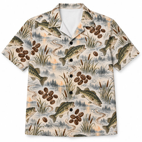 Dawn Roast Bass Drift Hawaiian Shirt
