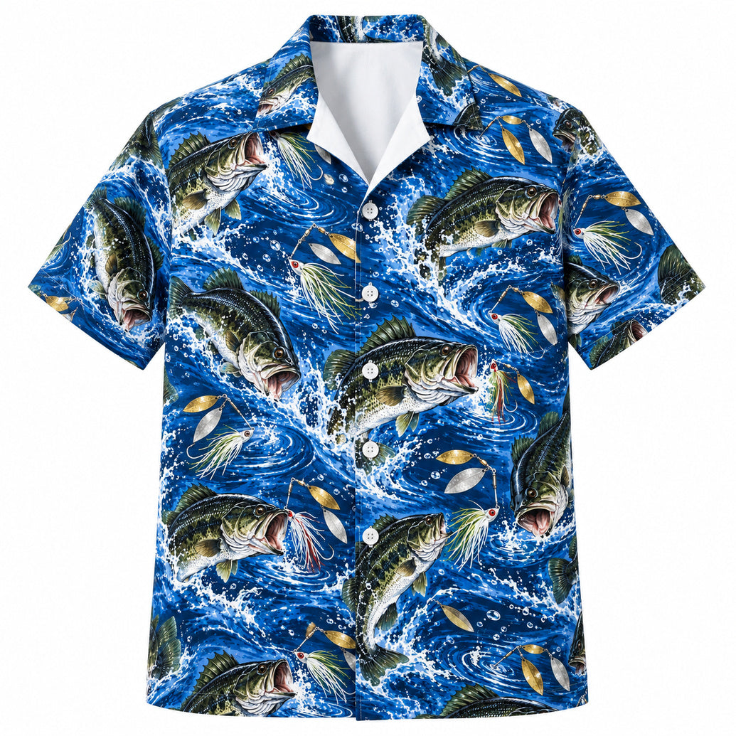 Flashblade Bass Impact Hawaiian Shirt