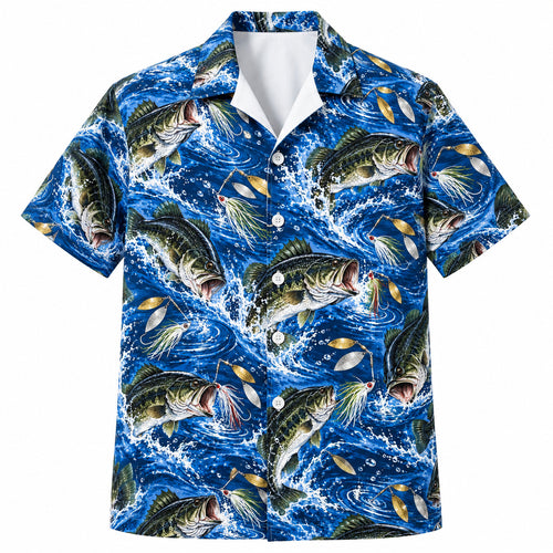 Flashblade Bass Impact Hawaiian Shirt