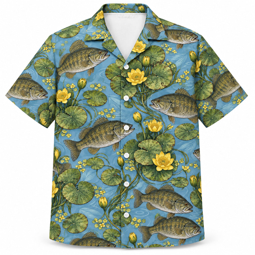 Lily Pad Smallmouth Garden Hawaiian Shirt