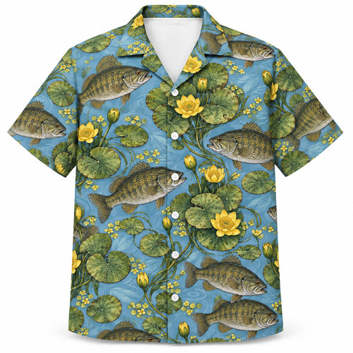 Lily Pad Smallmouth Garden Hawaiian Shirt