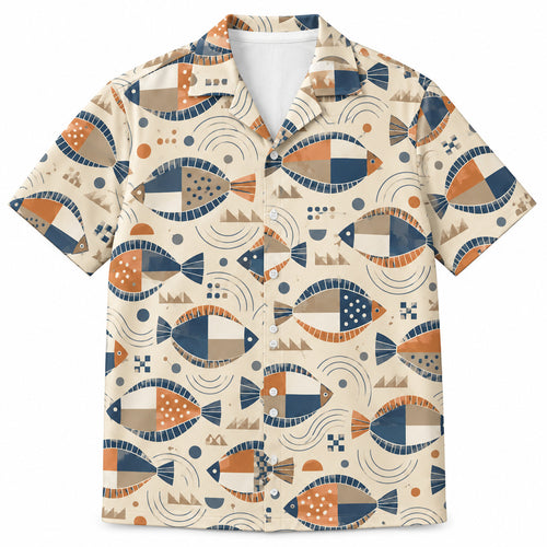 Flatfish Vector Tides Hawaiian Shirt