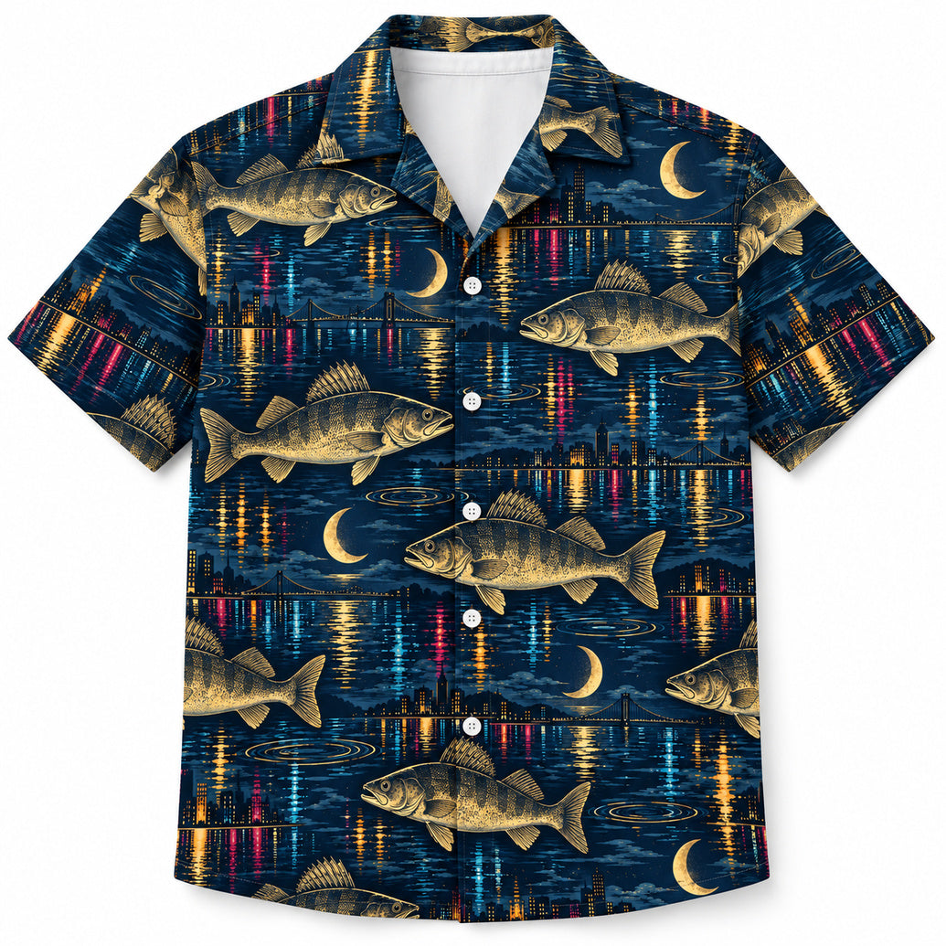 Zander Afterdark Reflections Hawaiian Shirt